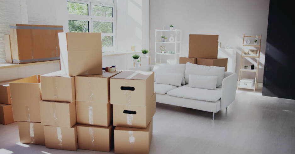 Image de cartons de déménagement